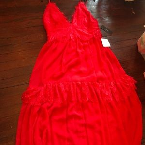 Lulus red lace dress